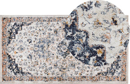 HERMON - Vintage vloerkleed - Oranje - 80 x 150 cm - Polypropyleen