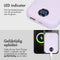 imoshion MagSafe Powerbank 10000 mAh - Snellader 22.5W - Draadloos en bedraad opladen - Lila