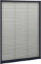 vidaXL - Raamhor - plissé - 80x120 - cm - aluminium - antracietkleurig