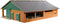 Kids Globe - Ligboxenstal Hout - Met Melkunit 1:32 - Multikleur