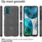 iMoshion Hoesje Geschikt voor Motorola Moto G42 Hoesje Siliconen - iMoshion Rugged Shield Backcover - Zwart