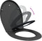 vidaXL - Snelsluit - Toiletbril - met - Soft - Close - Duroplast - in - Anthraciet
