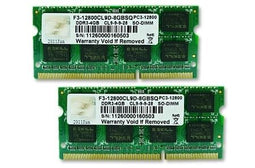 G.Skill S Q F3-12800CL9D - DDR3 SODIMM - 8GB 1.600MT/s CAS 9 (2x 4GB)