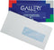 Gallery enveloppen ft 114 x 229 mm, met venster rechts, gegomd, pak van 50 stuks