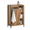 SoBuy BZR65-PF - Smalle Badkamer Opbergkast - Vrijstaand met Uitneembare Wasmand - Bruin - 60x30x90 cm