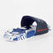 Superdry AOP Beach Slide - Heren Slippers - Cobalt Hawaiian - Maat 44/45