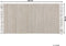 AFRIN - Laagpolig vloerkleed - Lichtbeige - 80 x 150 cm - Katoen