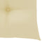 vidaXL - Stoelkussens - 2 - st - 50x50x7 - cm - oxford - stof - crèmewit