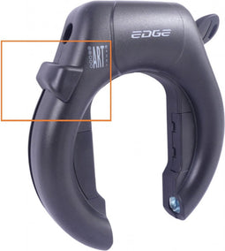 Slotknop Edge Marmo ringslot - zwart