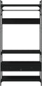 vidaXL - Kledingkast - met - lades - 89x39x184,5 - cm - bewerkt - hout - zwart