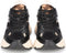 PS Poelman Tokio - Dames sneakers - Chunky zool 4.5 cm - Zwart