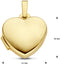 Marie Celeste - Medaillon hart - 14 karaat goud - Gepolijst