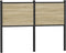 vidaXL - Hoofdbord - 120 - cm - bewerkt - hout - en - staal - sonoma - eikenkleurig