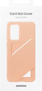 Samsung Galaxy A33 5G - Card Slot Back Case - Opbergruimte voor 2 pasjes - Oranje