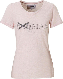 Badman Hunter T-shirt - Dames - Korte mouw - Roze - Maat S