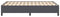 vidaXL - Bed - Frame - Donkergrijs - 140x200 - cm - Corduroy - Stof