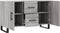 vidaXL - Dressoir - 100x36x60 - cm - bewerkt - hout - grijs - sonoma - eikenkleurig