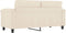 vidaXL - Tweezitsbank - 140 - cm - microvezelstof - beige