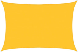 vidaXL - Zonnezeil - 160 - g/m² - rechthoekig - 5x6 - m - HDPE - geel