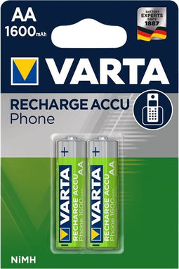 Varta T399B - Ni-MH Batterij 1600mAh - Zilver