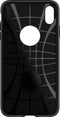 Spigen Rugged Armor bescherming hoesje iPhone XS Max - zwart case carbon fiber