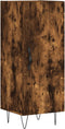 vidaXL - Dressoir - 34,5x34x90 - cm - bewerkt - hout - gerookt - eiken