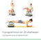 Wonder Core, Rock n Fit – Fitness trilplaat – Vibratietrainer - fitnessapparaat – 3-in-1 trilplaat met zitje – Full body hometrainer - Trainingsstoel - Fitness stoel - Buiktrainer - weerstandstrainer