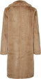 VERO MODA VMSUIELLY - Dames Jas - Faux Fur met kraag en zakken - Kleur Boos