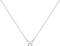 Glams Ketting Letter H 41 + 4 cm - Gerhodineerd Zilver