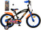 Hot Wheels Kinderfiets - 16 inch - Handrem en terugtraprem - Zwart Oranje Blauw + gratis 5 pack auto
