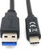 Equip 128344 - USB A naar USB Type C Oplaadkabel - 5Gbps overdrachtssnelheid - Zwart