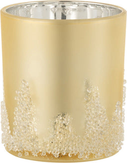 J-Line windlicht Suiker - goud - large - 2 stuks