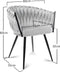 Fluwelen cocktailstoel zwart - Gestoffeerd - Geweven - Spaans - 62x54x79cm