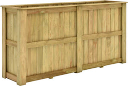 vidaXL - Plantenbak - verhoogd - 196x50x100 - cm - geïmpregneerd - grenenhout