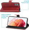 iMoshion Hoesje Geschikt voor Samsung Galaxy S21 FE Hoesje Met Pasjeshouder - iMoshion Luxe Bookcase - Rood
