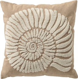 Dutch Decor MORGAN - Kussenhoes 45x45 cm - Irish Cream - beige - met rits - zonder binnenkussen