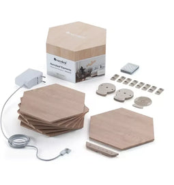 Nanoleaf Elements - Starter Kit - 7 Hout-look Hexagon Licht Panelen (7PK)