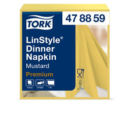 Tork - Dinerservet linstyle premium 50 vel geel