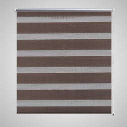 vidaXL - Duo - rolgordijn - 120 - x - 175 - cm - koffiebruin