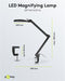 Goobay LED clamp magnifying lamp, 10 W, black - 800 lm, brightness and light color adjustable, 127 m
