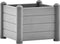 vidaXL - Plantenbak - verhoogd - 43x43x35 - cm - PP - steengrijs