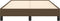 vidaXL - Bedframe - zonder - matras - 120x190 - cm - stof - donkerbruin