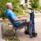 Looprek met 2 wielen - blauw - Fold N Go