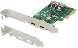 Conceptronic EMRICK08G - PCIe USB-C uitbreidingskaart - 2x USB 3.2 Gen 2 10Gbps - low-profile bracket