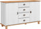 vidaXL - Dressoir - 'ASKIM'Wit - 133,5x40x79 - cm - Massief - Vurenhout