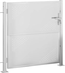 vidaXL - Poort - 100x100 - cm - roestvrij - staal