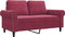 vidaXL - Tweezitsbank - 120 - cm - fluweel - wijnrood