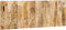 vidaXL - Hoofdbord - 140 - cm - massief - ruw - mangohout