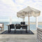 Riviera Maison Tuintafel Hout - Bondi Beach Outdoor Dining Table - 220x100 cm - Grijs