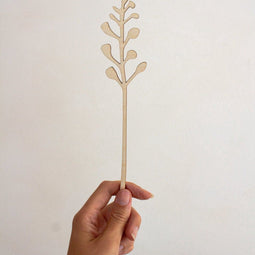 Voiler bloem van hout